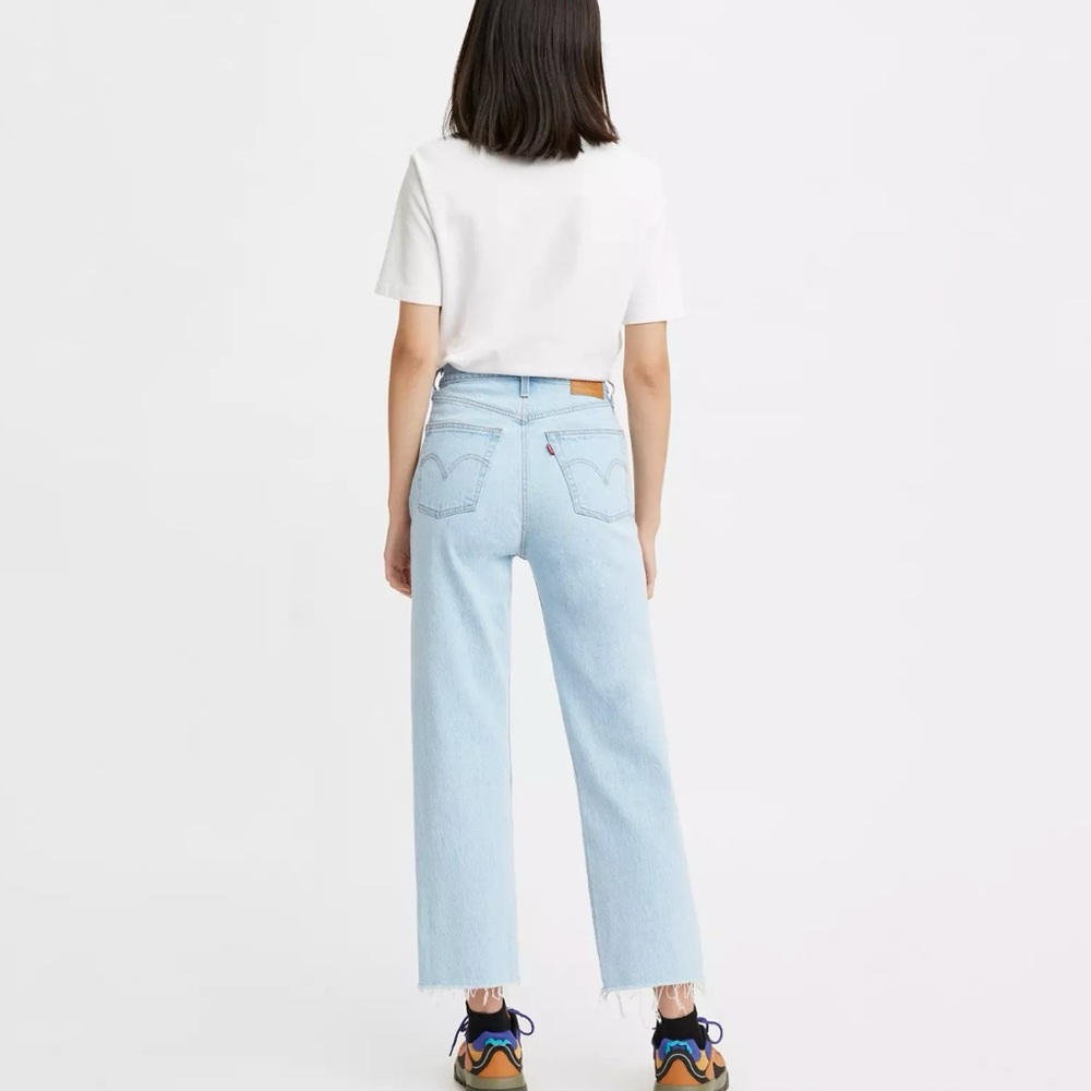 Levi’s Ribcage Straight Ankle Women’s Jeans 26x27 Light Wash Samba Goal